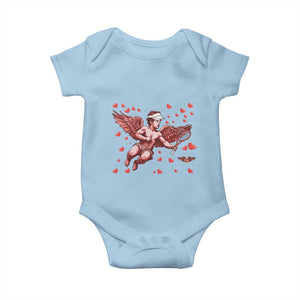 Cute Cupid Tennis Angel Baby Onesie Valentines Day Gift TS12 Light Blue Print Your Wear