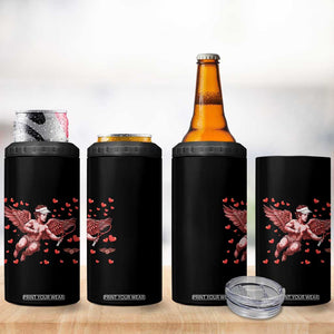 Cute Cupid Tennis Angel 4 in 1 Can Cooler Tumbler Valentines Day Gift TS12 Print Your Wear