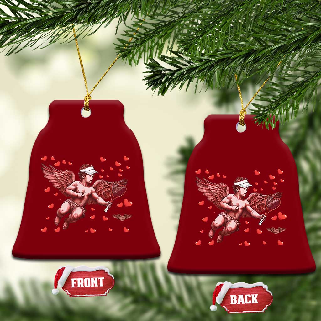 Cute Cupid Tennis Angel Ceramic Ornament Valentines Day Gift TS12 Print Your Wear