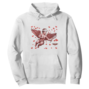Cute Cupid Tennis Angel Hoodie Valentines Day Gift TS12 White Print Your Wear