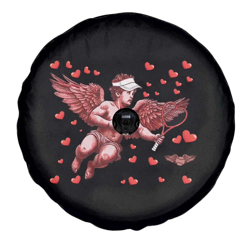 Cute Cupid Tennis Angel Spare Tire Cover Valentines Day Gift TS12 Print Your Wear