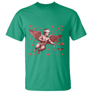 Cute Cupid Tennis Angel T Shirt Valentines Day Gift TS12 Irish Green Print Your Wear