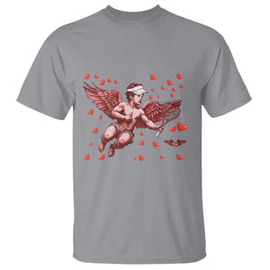 Cute Cupid Tennis Angel T Shirt Valentines Day Gift TS12 Sport Gray Print Your Wear