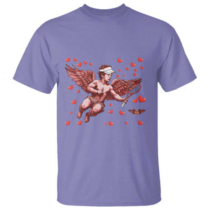 Cute Cupid Tennis Angel T Shirt Valentines Day Gift TS12 Violet Print Your Wear