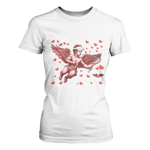 Cute Cupid Tennis Angel T Shirt For Women Valentines Day Gift TS12 White Print Your Wear