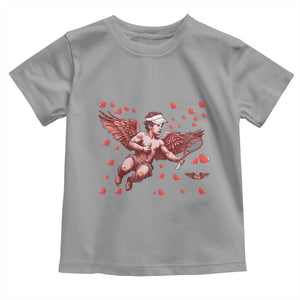 Cute Cupid Tennis Angel Toddler T Shirt Valentines Day Gift TS12 Sport Gray Print Your Wear