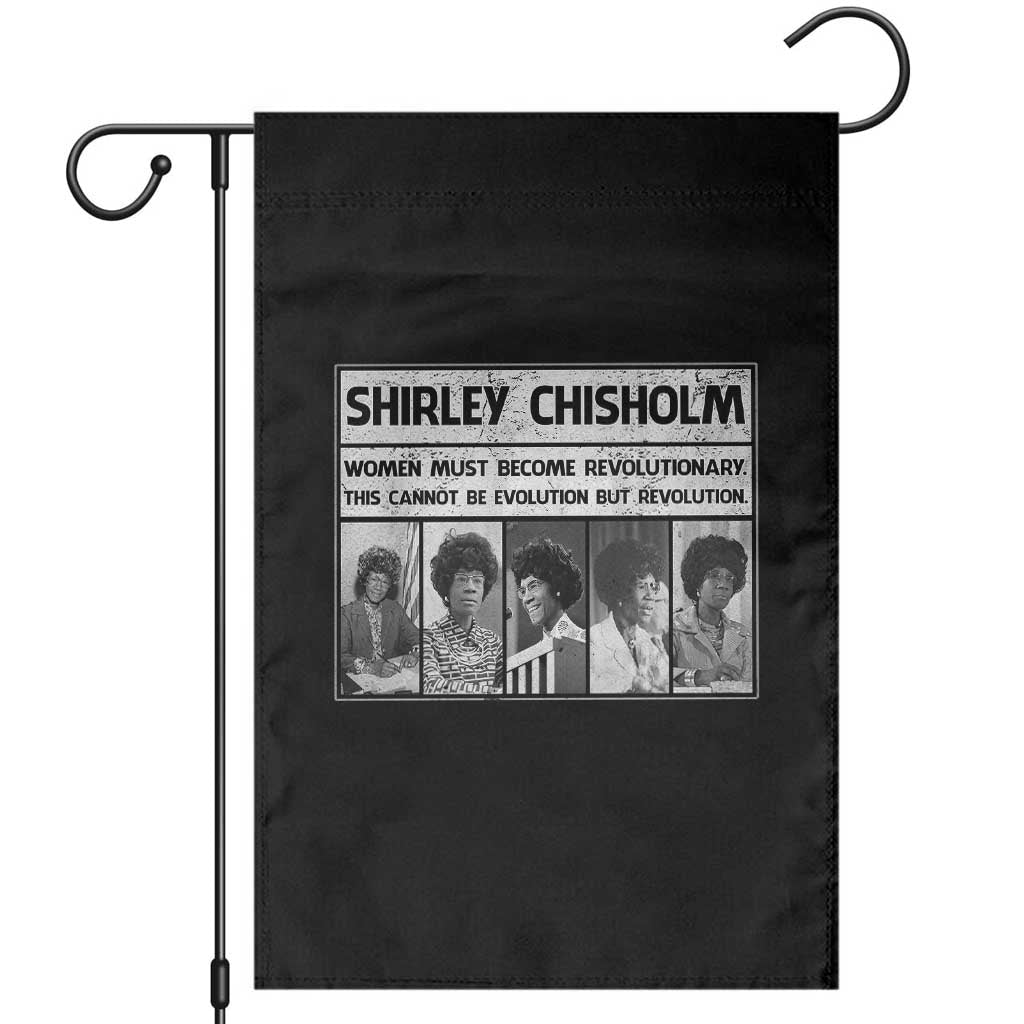 Shirley Chisholm Quote Garden Flag Women Must Become Revolutionary TS12 Black Print Your Wear