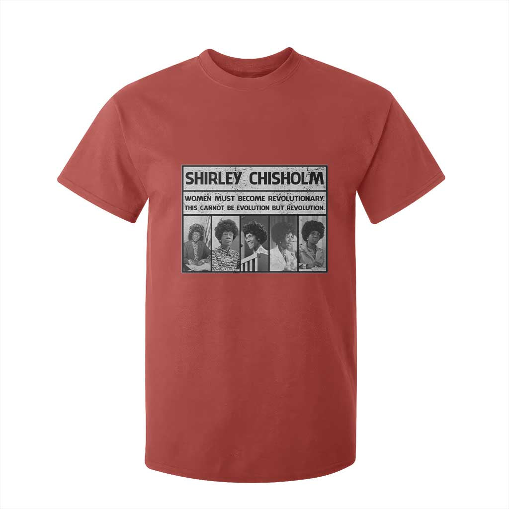 Shirley Chisholm Quote T Shirt For Kid Women Must Become Revolutionary TS12 Red Print Your Wear