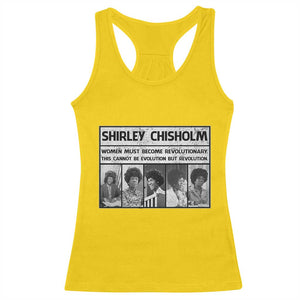 Shirley Chisholm Quote Racerback Tank Top Women Must Become Revolutionary TS12 Daisy Print Your Wear