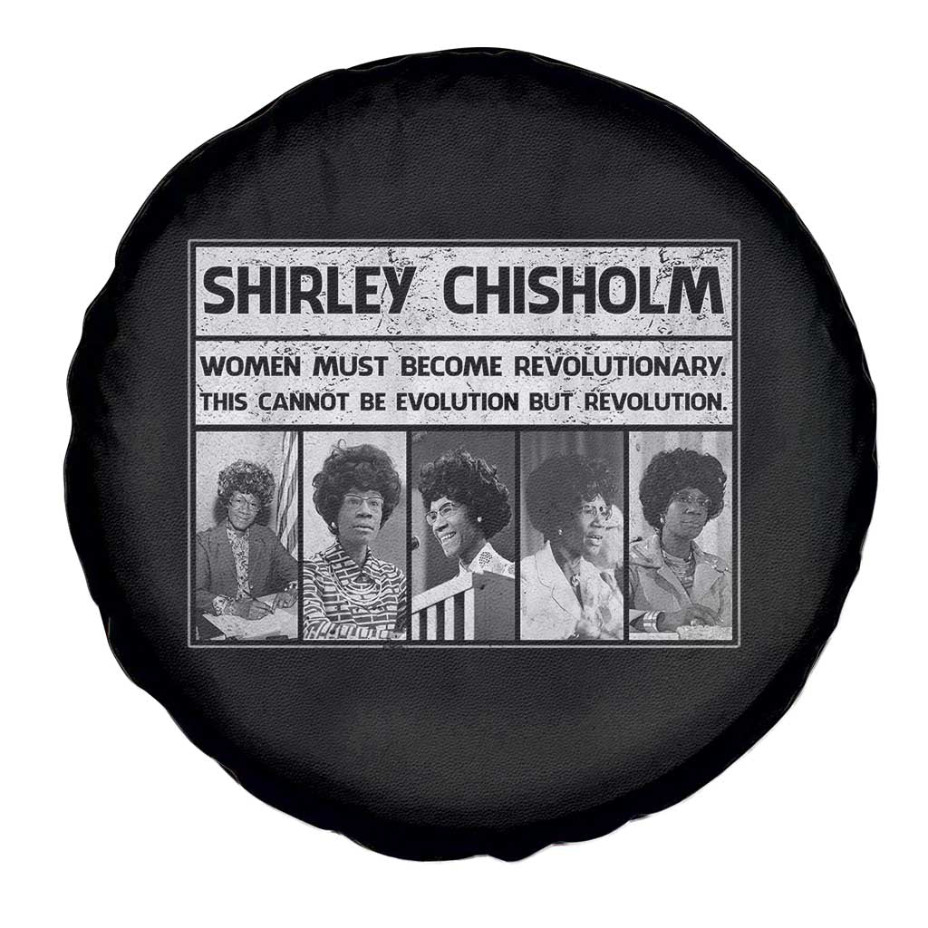 Shirley Chisholm Quote Spare Tire Cover Women Must Become Revolutionary TS12 Print Your Wear