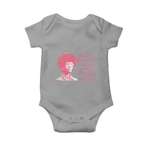 Shirley Chisholm Baby Onesie Bring A Folding Chair Quote TS12 Sport Gray Print Your Wear