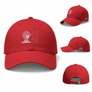 Shirley Chisholm Baseball Cap Bring A Folding Chair Quote TS12 Baseball Cap Universal Fit Red Print Your Wear