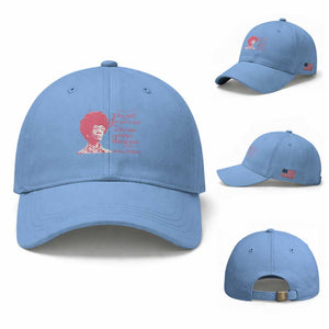 Shirley Chisholm Baseball Cap Bring A Folding Chair Quote TS12 Baseball Cap Universal Fit Light Blue Print Your Wear