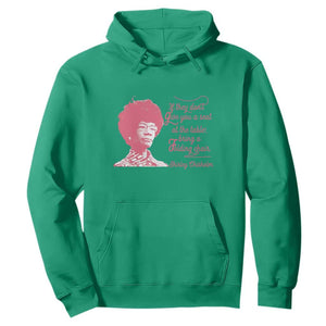 Shirley Chisholm Hoodie Bring A Folding Chair Quote TS12 Irish Green Print Your Wear