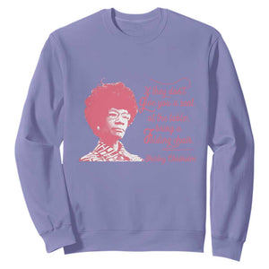 Shirley Chisholm Sweatshirt Bring A Folding Chair Quote TS12 Violet Print Your Wear