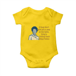 Shirley Chisholm Seat At The Table Quote Baby Onesie Female Empowerment History Gift TS12 Daisy Print Your Wear
