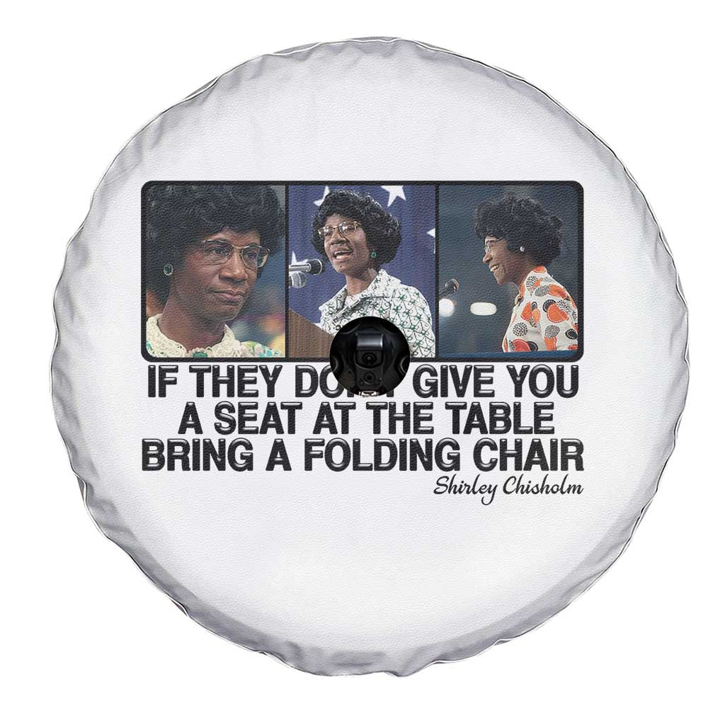 Shirley Chisholm Seat At The Table Quote Spare Tire Cover Strong Black Women Pride TS12 Print Your Wear