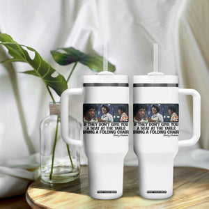 Shirley Chisholm Seat At The Table Quote Tumbler With Handle Strong Black Women Pride TS12 Print Your Wear