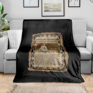 Vintage Newspaper Shirley Chisholm Throw Blanket Black History Month Gift TS12 Print Your Wear