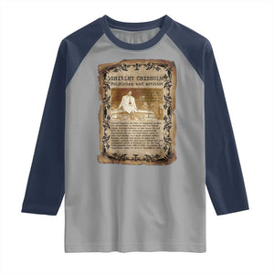 Vintage Newspaper Shirley Chisholm Raglan Shirt Black History Month Gift TS12 Sport Gray Navy Print Your Wear
