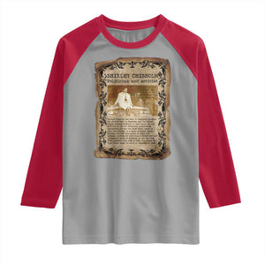Vintage Newspaper Shirley Chisholm Raglan Shirt Black History Month Gift TS12 Sport Gray Red Print Your Wear