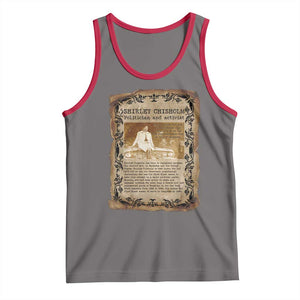 Vintage Newspaper Shirley Chisholm Tank Top Black History Month Gift TS12 Deep Heather Red Print Your Wear