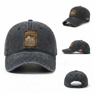 Vintage Newspaper Shirley Chisholm Washed Cotton Baseball Cap Black History Month Gift TS12 Washed Cap Universal Fit Dark Gray Print Your Wear