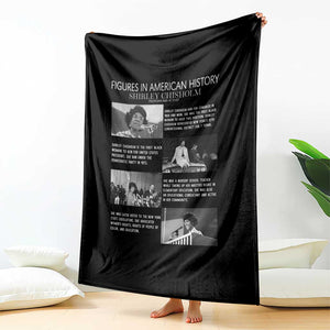 Shirley Chisholm Throw Blanket Black Woman Leadership Icon TS12 Print Your Wear