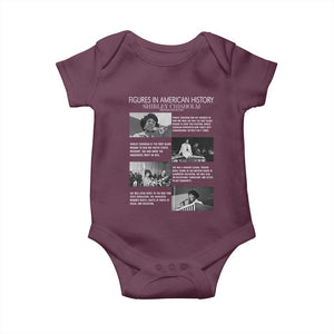 Shirley Chisholm Baby Onesie Black Woman Leadership Icon TS12 Maroon Print Your Wear