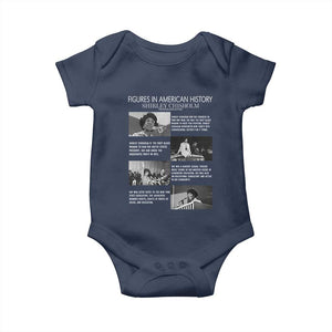 Shirley Chisholm Baby Onesie Black Woman Leadership Icon TS12 Navy Print Your Wear