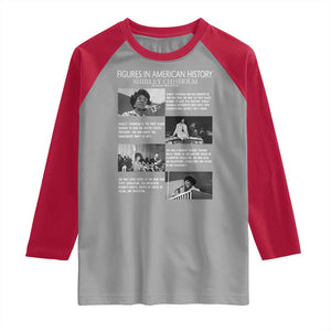 Shirley Chisholm Raglan Shirt Black Woman Leadership Icon TS12 Sport Gray Red Print Your Wear