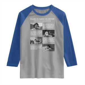 Shirley Chisholm Raglan Shirt Black Woman Leadership Icon TS12 Sport Gray Royal Print Your Wear