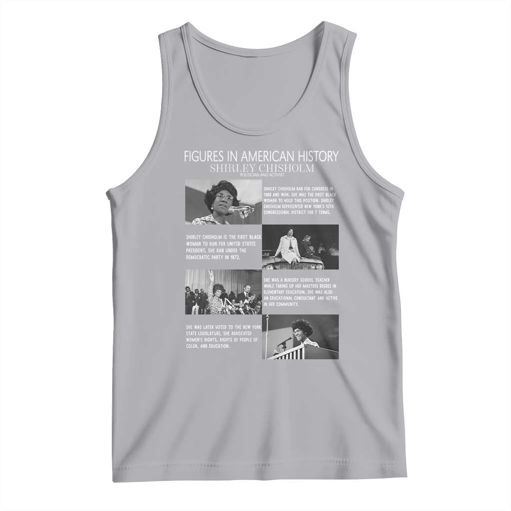Shirley Chisholm Tank Top Black Woman Leadership Icon TS12 Athletic Heather Print Your Wear