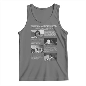 Shirley Chisholm Tank Top Black Woman Leadership Icon TS12 Black Heather Print Your Wear