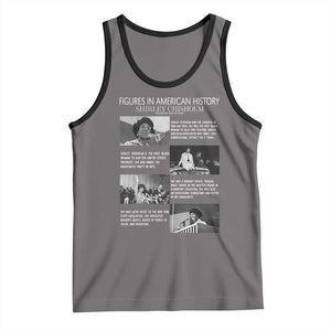 Shirley Chisholm Tank Top Black Woman Leadership Icon TS12 Deep Heather Black Print Your Wear