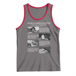 Shirley Chisholm Tank Top Black Woman Leadership Icon TS12 Deep Heather Red Print Your Wear