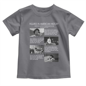 Shirley Chisholm Toddler T Shirt Black Woman Leadership Icon TS12 Charcoal Print Your Wear
