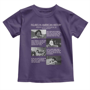 Shirley Chisholm Toddler T Shirt Black Woman Leadership Icon TS12 Purple Print Your Wear