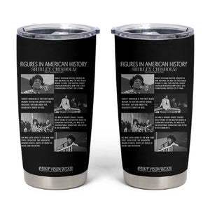 Shirley Chisholm Tumbler Cup Black Woman Leadership Icon TS12 Black Print Your Wear