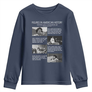Shirley Chisholm Youth Sweatshirt Black Woman Leadership Icon TS12 Navy Print Your Wear