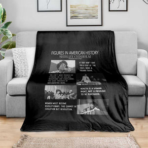 Shirley Chisholm Legacy Throw Blanket Civil Rights Woman Leader TS12 Print Your Wear