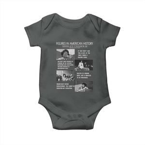 Shirley Chisholm Legacy Baby Onesie Civil Rights Woman Leader TS12 Dark Heather Print Your Wear
