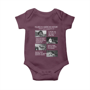 Shirley Chisholm Legacy Baby Onesie Civil Rights Woman Leader TS12 Maroon Print Your Wear
