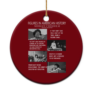 Shirley Chisholm Legacy Ceramic Ornament Civil Rights Woman Leader TS12 1pc Red Print Your Wear