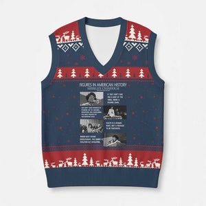 Shirley Chisholm Legacy V-Neck Knit Sweater Vest Civil Rights Woman Leader TS12 Navy Red Print Your Wear