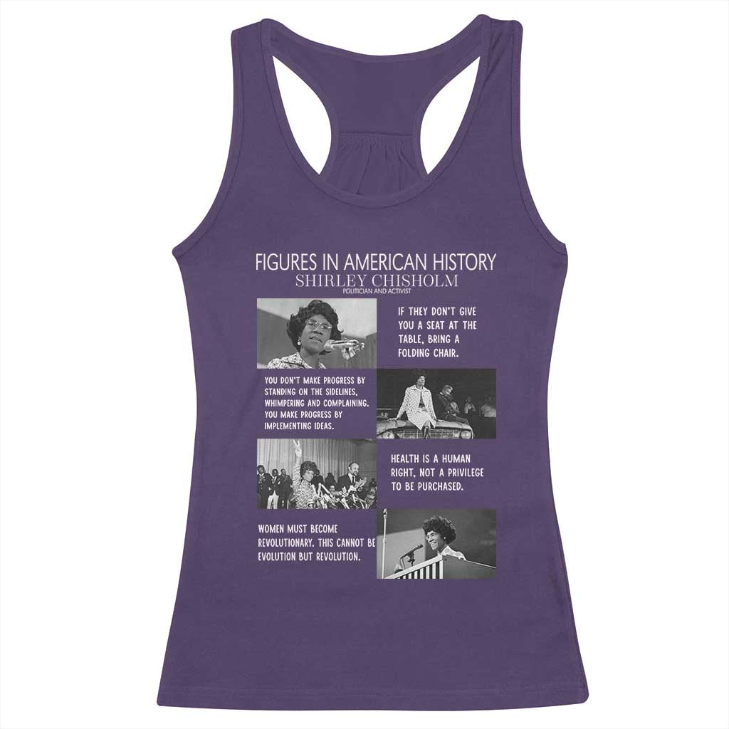 Shirley Chisholm Legacy Racerback Tank Top Civil Rights Woman Leader TS12 Purple Print Your Wear