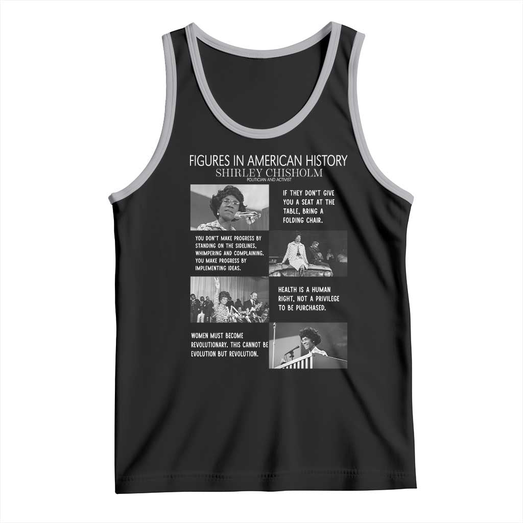 Shirley Chisholm Legacy Tank Top Civil Rights Woman Leader TS12 Black Athletic Heather Print Your Wear