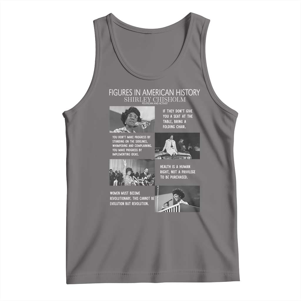 Shirley Chisholm Legacy Tank Top Civil Rights Woman Leader TS12 Deep Heather Print Your Wear