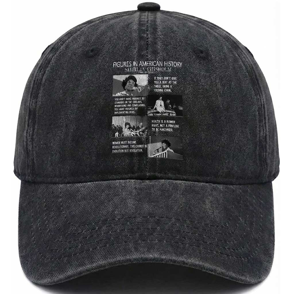 Shirley Chisholm Legacy Washed Cotton Baseball Cap Civil Rights Woman Leader TS12 Print Your Wear