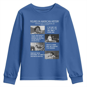 Shirley Chisholm Legacy Youth Sweatshirt Civil Rights Woman Leader TS12 Royal Blue Print Your Wear